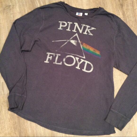 Junk Food Clothing Tops - Junk Food Clothing Pink Floyd gray long sleeve T-Shirt M